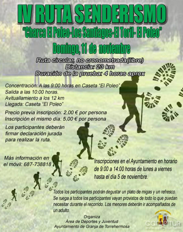 IV Ruta de Senderismo “Charca El Poelo – Los Santiagos – El Toril – El Poleo”