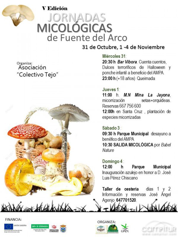 V Jornadas Micológicas en Fuente del Arco 