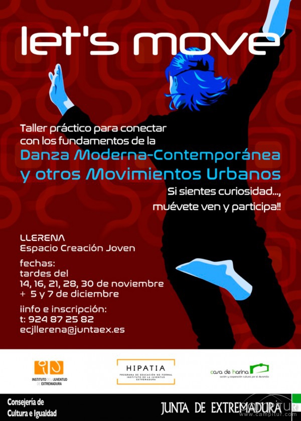Taller de Danza en el Espacio de la Creación Joven de Llerena