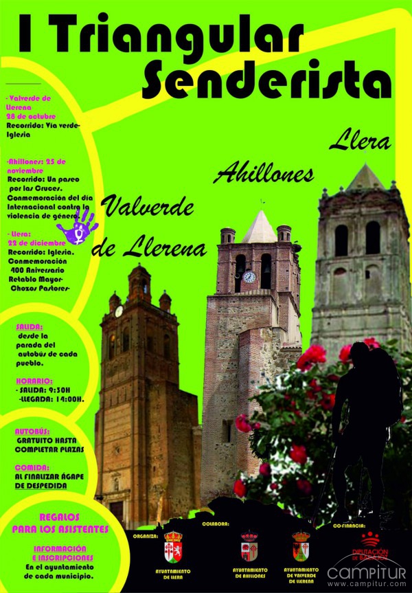 I Triangular Senderista en Llera, Ahillones y Valverde de Llerena 