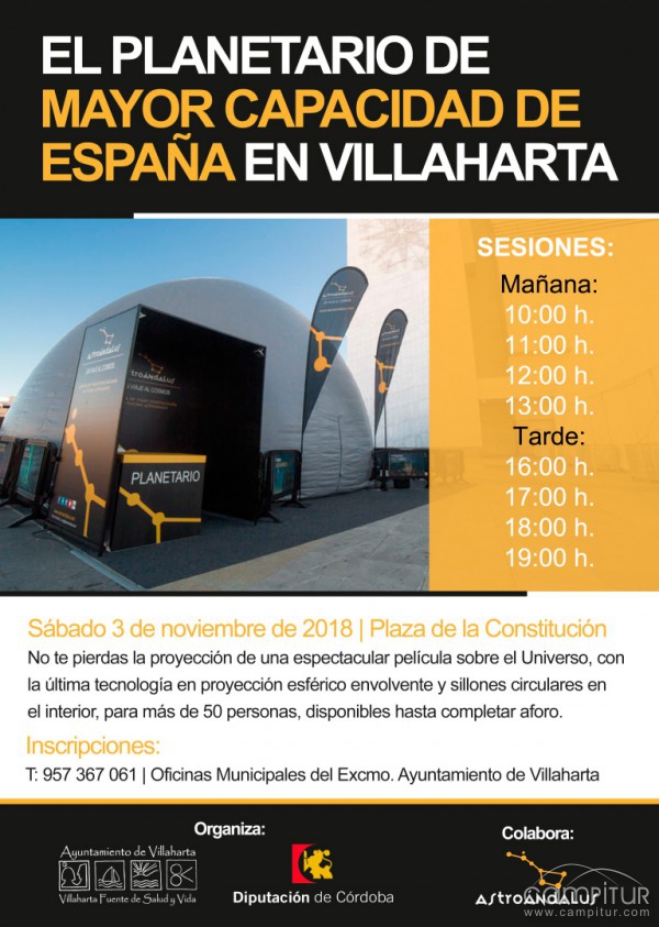 Villaharta acoge el Planetario con mayor capacidad de toda España 