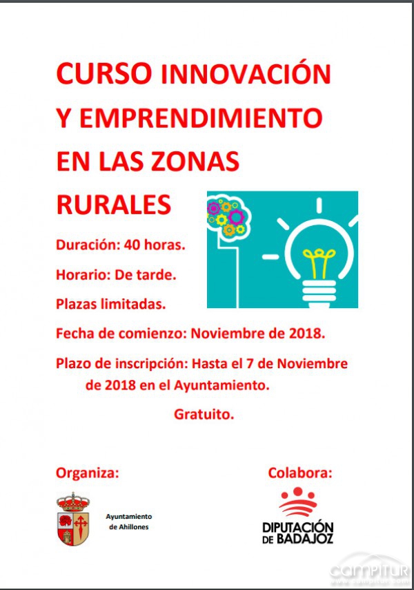 Curso Innovación y Emprendimiento en Zonas Rurales 