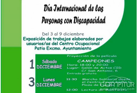 Actividades conmemorativas para el Día Internacional de las Personas con Discapacidad 