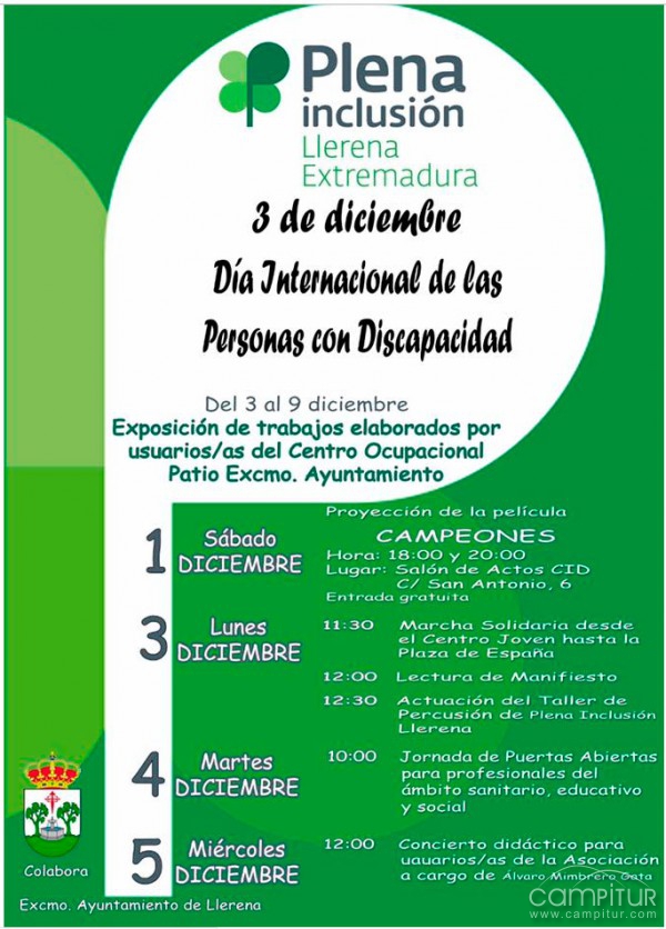 Actividades conmemorativas para el Día Internacional de las Personas con Discapacidad 