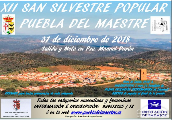 XII San Silvestre Popular en Puebla del Maestre 