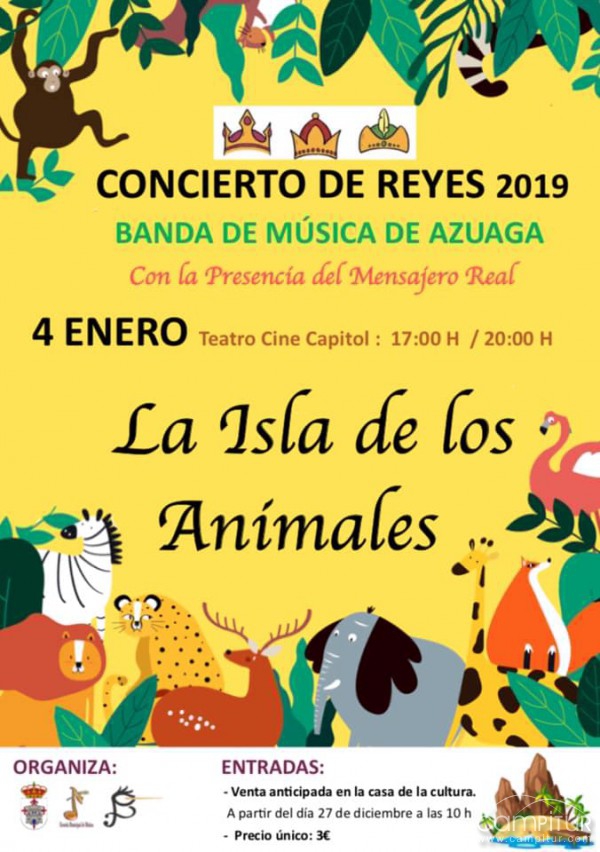 Adelanto Agenda Cultural para el mes de enero en Azuaga 