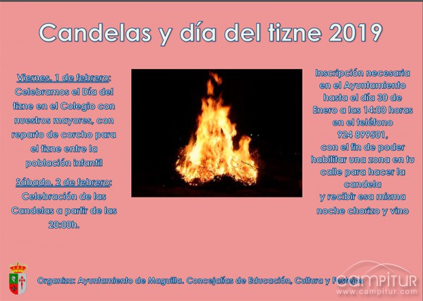 Candelas y Día del Tizne en Maguilla 