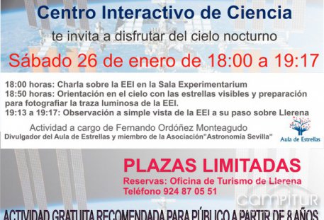 La Estación Espacial Internacional en el cielo de Llerena 