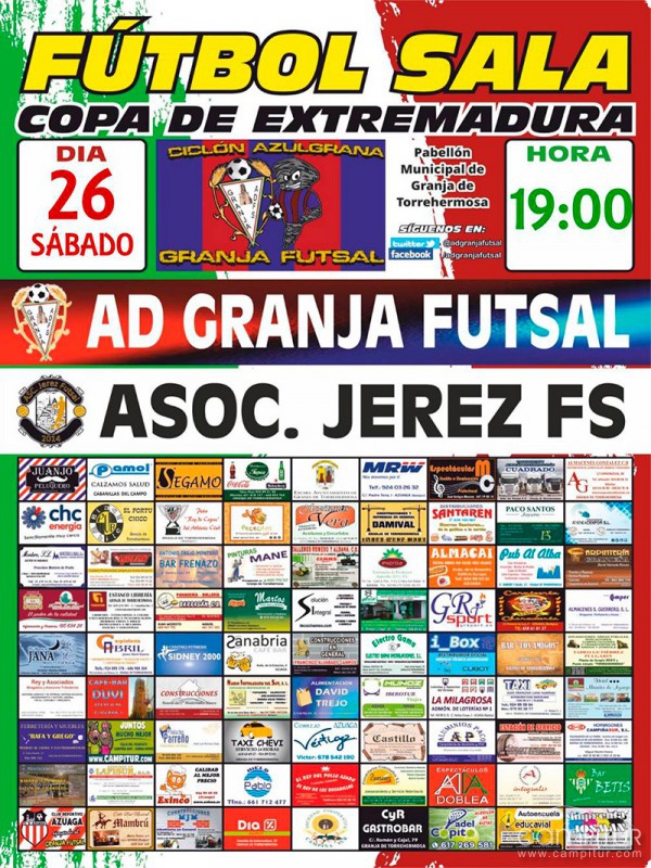El Granja Futsal recibe al vigente campeón en Copa de Extremadura 