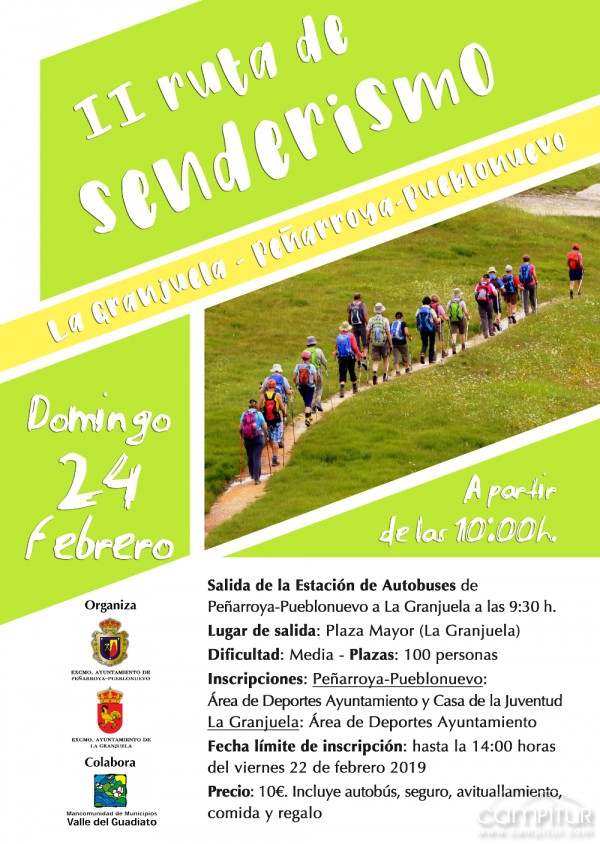 II Ruta de Senderismo La Granjuela – Peñarroya-Pueblonuevo 