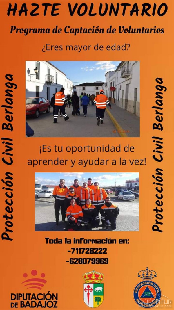 Protección Civil de Berlanga capta voluntarios 