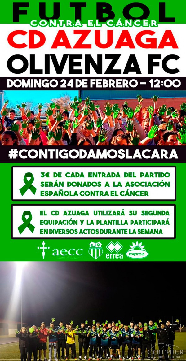 El CD Azuaga juega contra el cáncer 