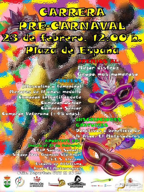 Carrera Pre-carnaval en Llerena