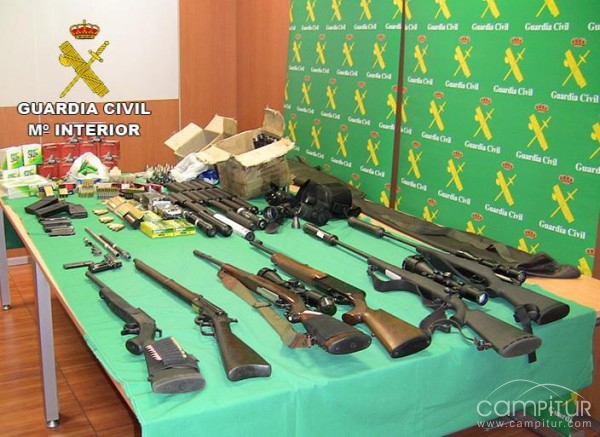 Una finca de Espiel, taller clandestino de armas para los narcos del Campo de Gibraltar 