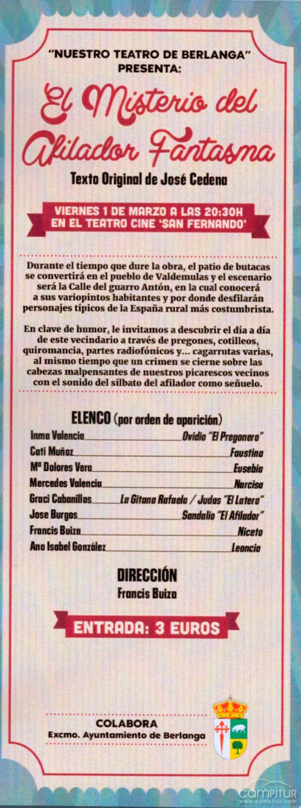 “El Misterio del Afilador Fantasma” en Berlanga 