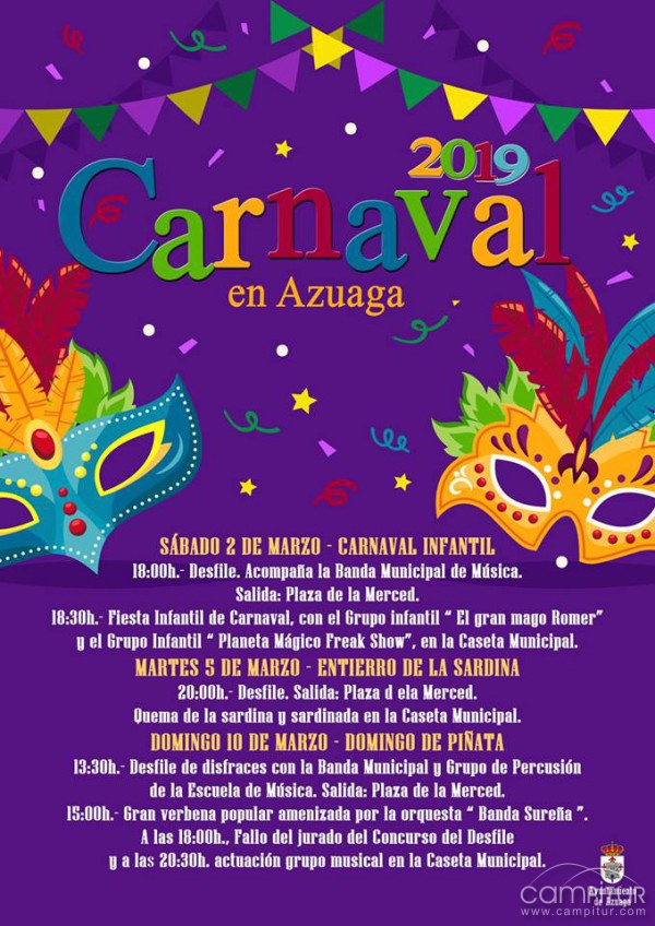 Programación Carnaval 2019 de Azuaga 