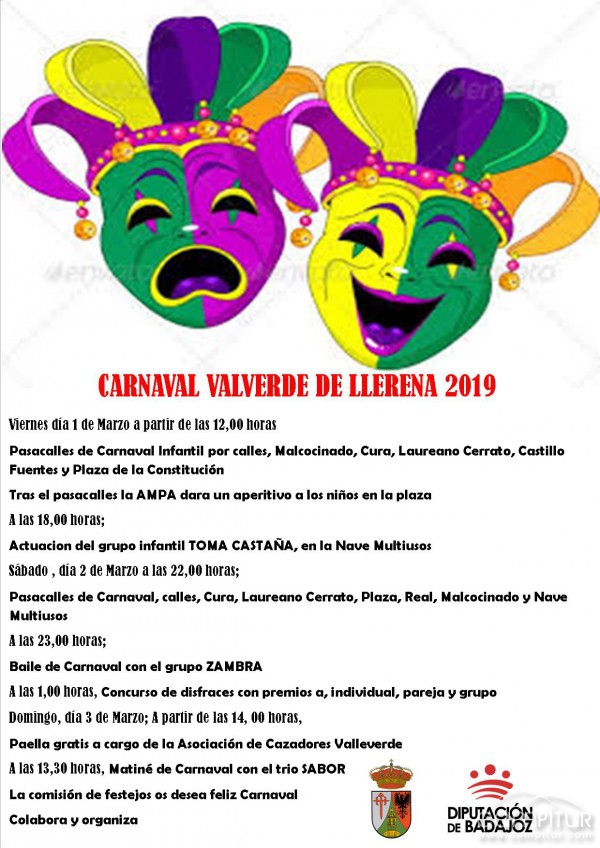Valverde de Llerena festeja su Carnaval 2019