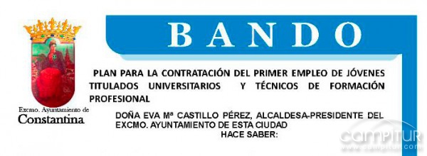 Plan para la contratación del Primer Empleo de Jóvenes Titulados Universitarios y Técnicos de Formación Profesional 