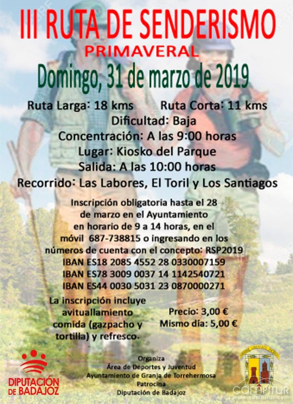 III Ruta de Senderismo Primaveral en Granja de Torrehermosa 