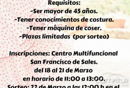 Taller “Crea tu traje de flamenca” en Cazalla de la Sierra 