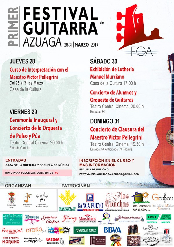 Primer Festival de Guitarra en Azuaga 