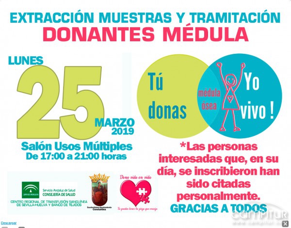 Más de 40 voluntarios para donar médula ósea en Constantina 