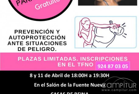 Taller de Seguridad y Defensa personal para Mujeres en Casas de Reina 