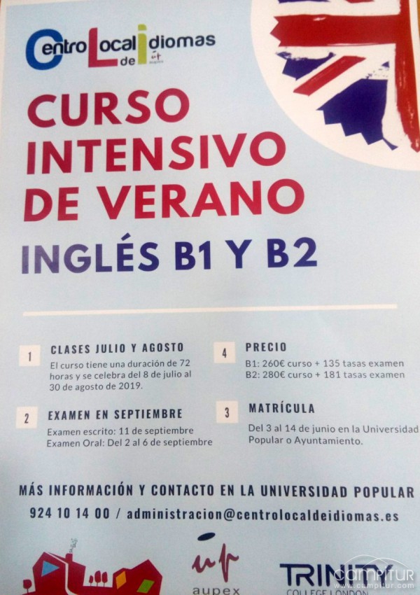 Curso de Inglés intensivo este verano en Berlanga 