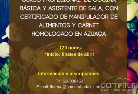 Curso Innovador de Cocina en Azuaga 