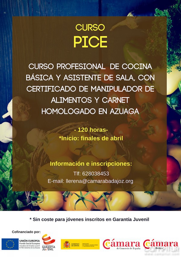 Curso Innovador de Cocina en Azuaga 