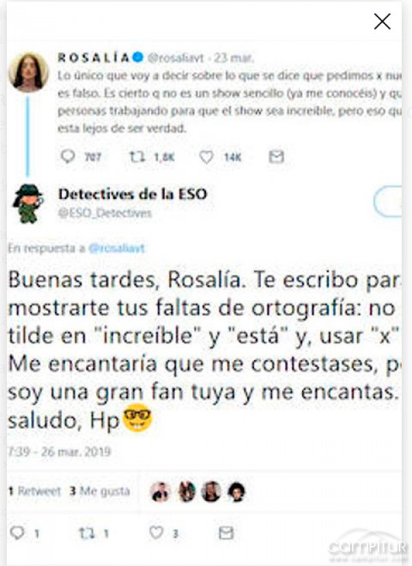Alumnos del IES Cuatro Villas de Berlanga corrigen a los famosos 