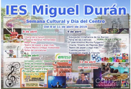 El IES Miguel Durán de Azuaga celebra su Semana Cultural y Día del Centro 