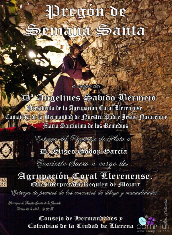 Programa Religioso de Semana Santa de Llerena  