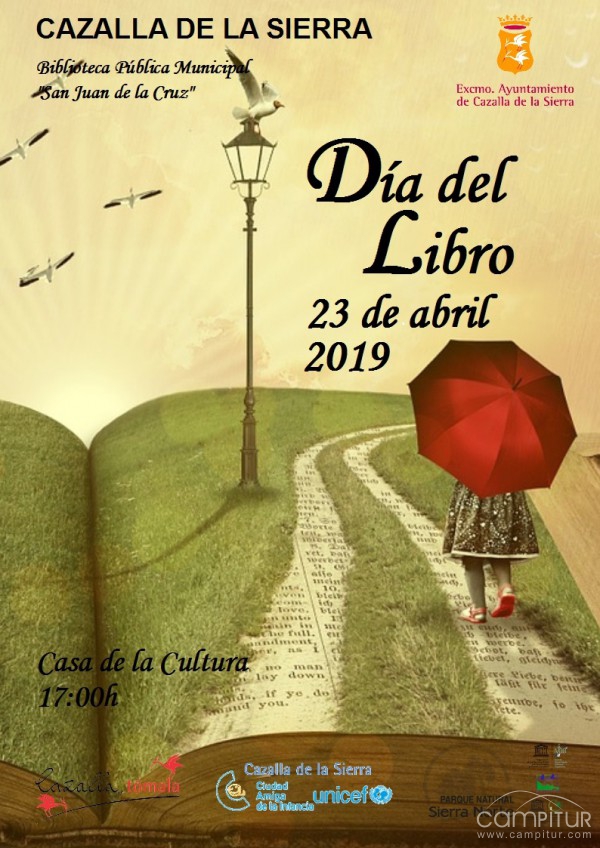 Programa de actividades para el Día del Libro en Cazalla de la Sierra 