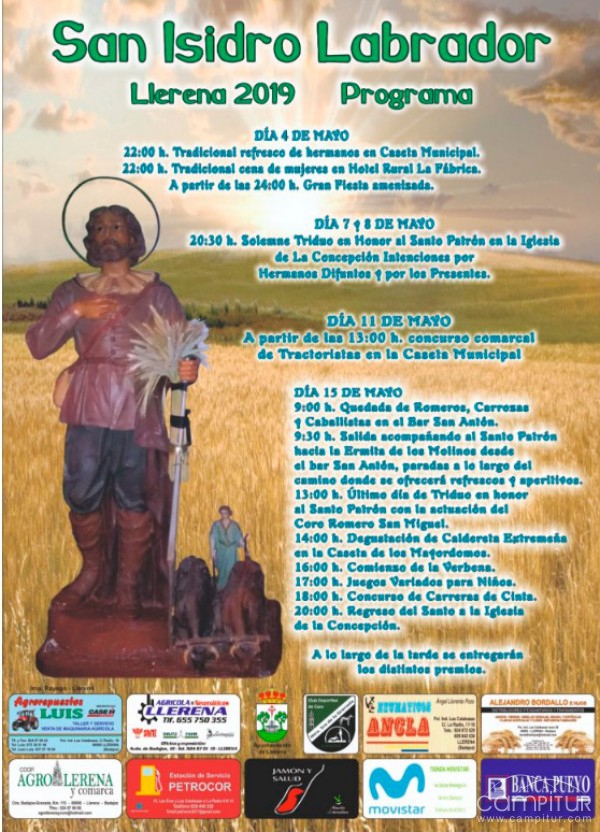 Programa San Isidro 2019 de Llerena 