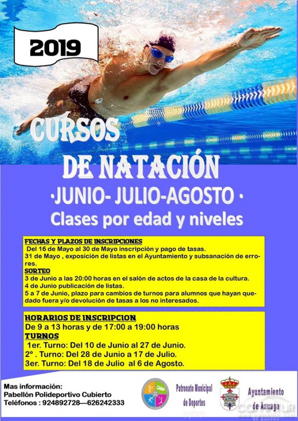 Curso de Natación 2019 en Azuaga 