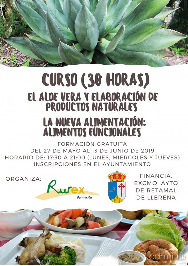 Curso sobre el aloe vera en Retamal de Llerena 