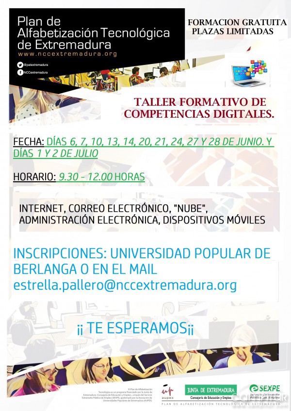 Taller Formativo de Competencias Digitales en Berlanga 
