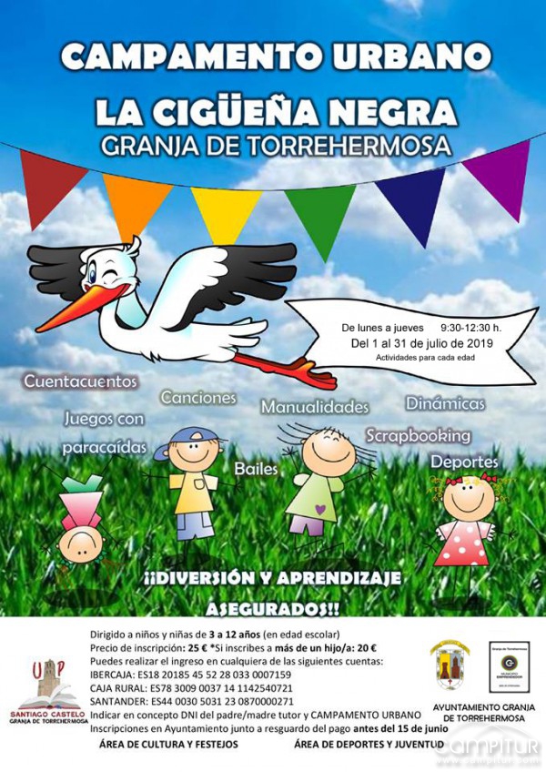 Campamento Urbano La Cigüeña Negra en Granja de Torrehermosa