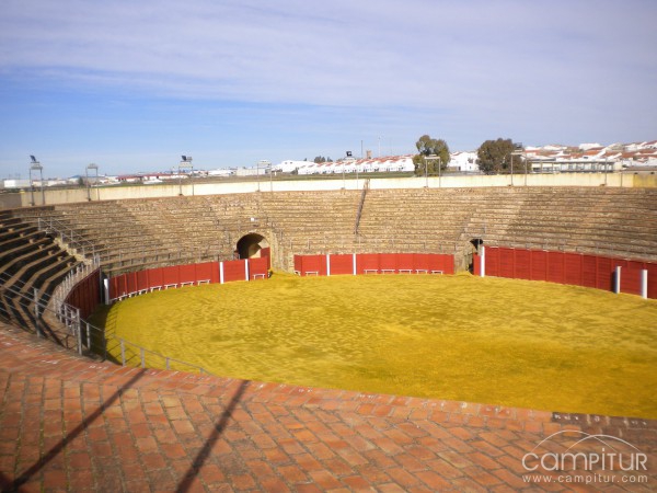 Obras en la Plaza de Toro de Azuaga