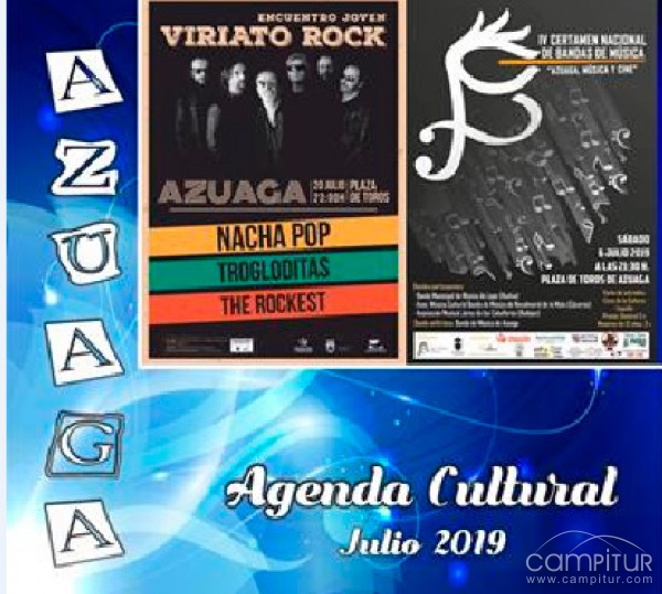 Agenda Cultural mes de julio de Azuaga 