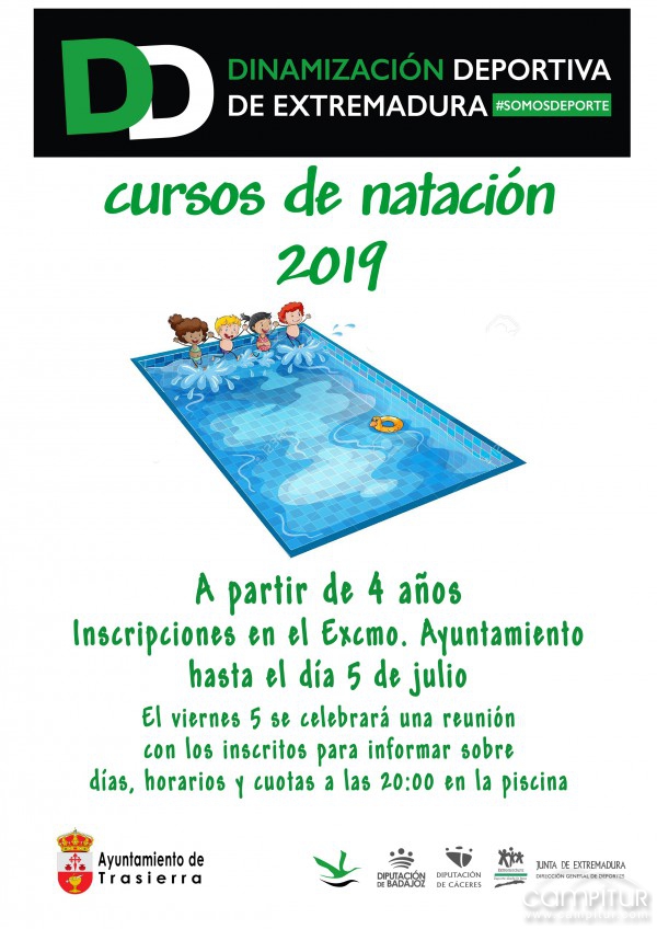 Cursos de Natación 2019 en Trasierra 