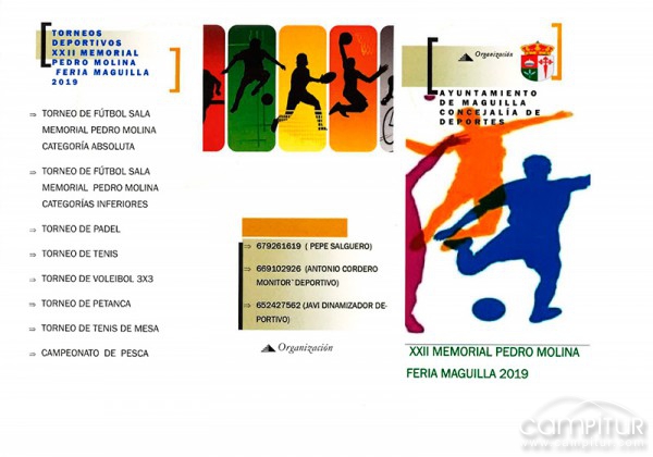 Torneos Deportivos XXII Memorial Pedro Molina Feria Maguilla 2019 