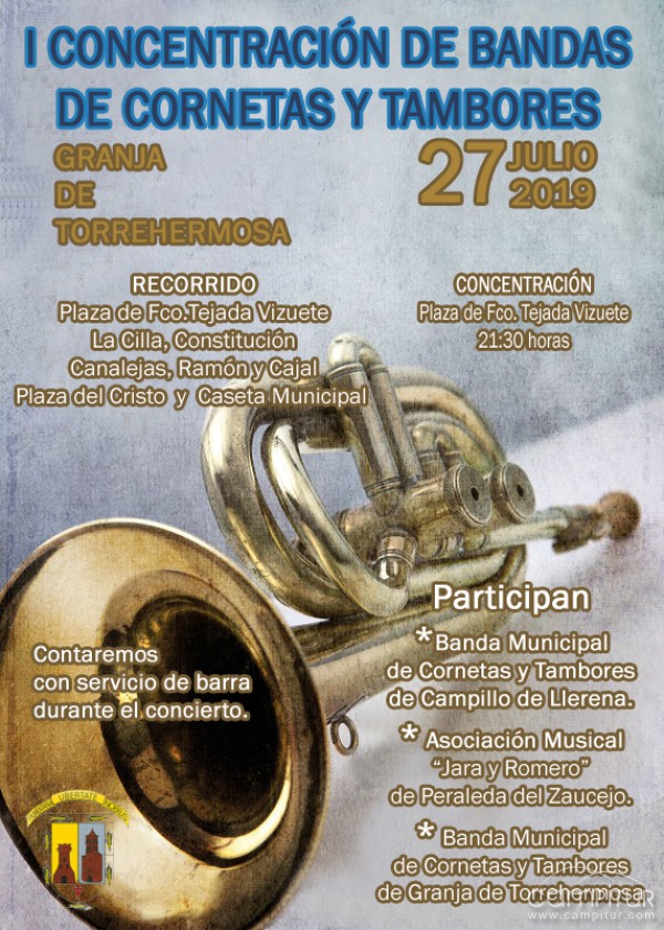 I Concentración de Bandas de Cornetas y Tambores en Granja de Torrehermosa 