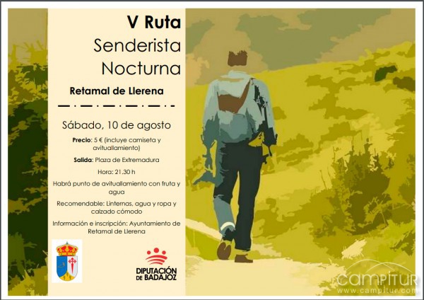 V Ruta Senderista Nocturna Retamal de Llerena 