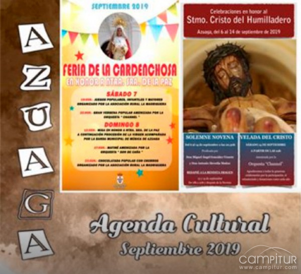 Agenda Cultural y Deportiva septiembre Azuaga 