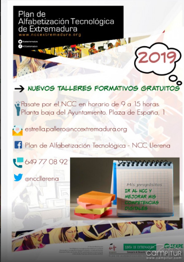 Nuevos talleres en el NCC de Llerena 