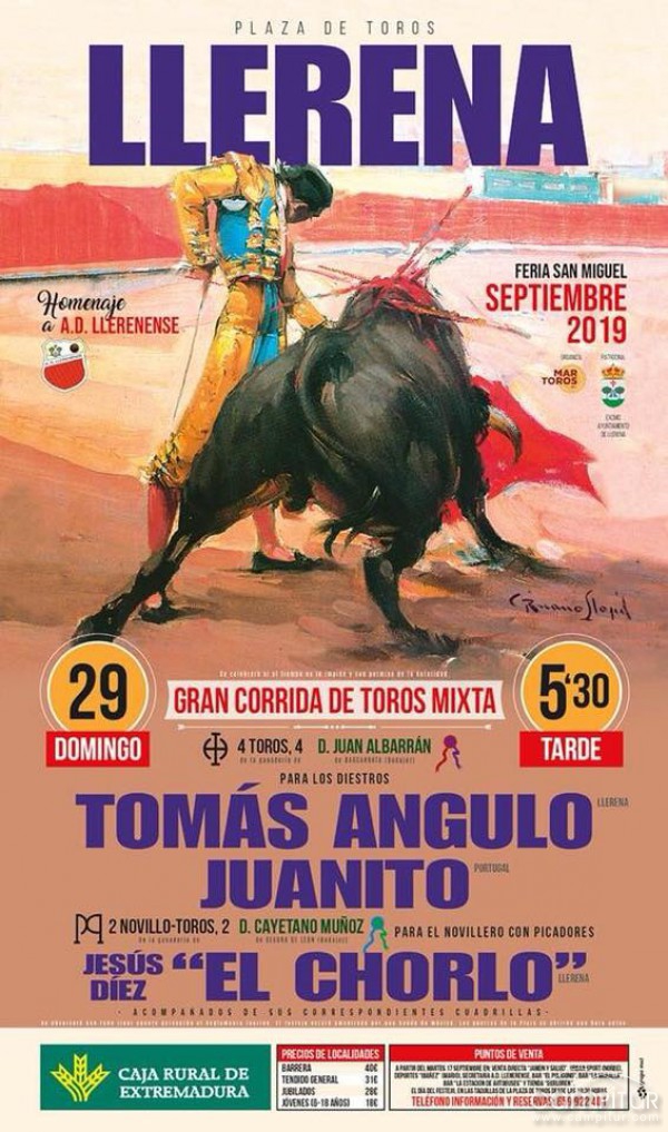 Toros en la Feria de San Miguel de Llerena 