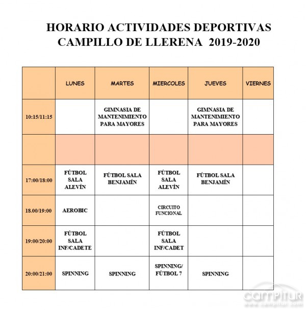 Programación Deportiva Campillo de Llerena 