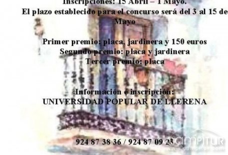Llerena convoca el V Certamen de Embellecimiento de Balcones y Ventanas Ciudad de Llerena 